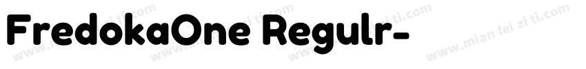 FredokaOne Regulr字体转换